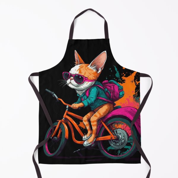 Item preview, American shorthair cat on a bike designed and sold by Furrifico.