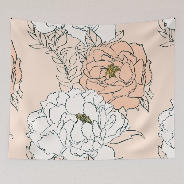 Item preview, Peach peonies designed and sold by Robynlaurel.