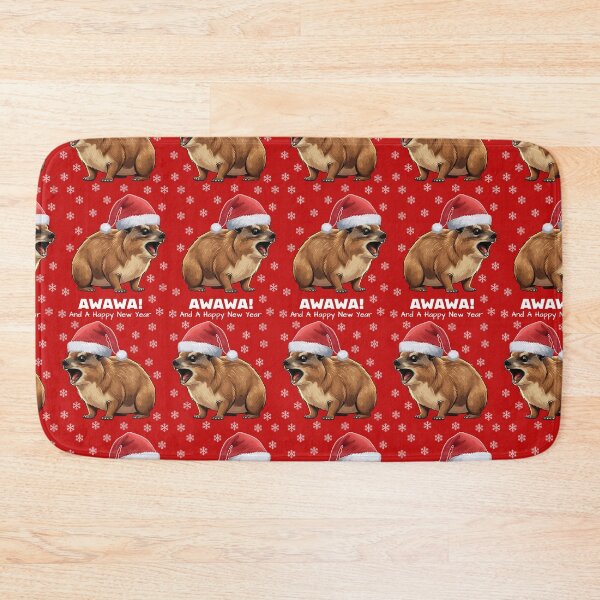 Item preview, Rock Hyrax Awawa & A Happy New Year 2024 Pattern Funny Groundhog Dassi designed and sold by d247.