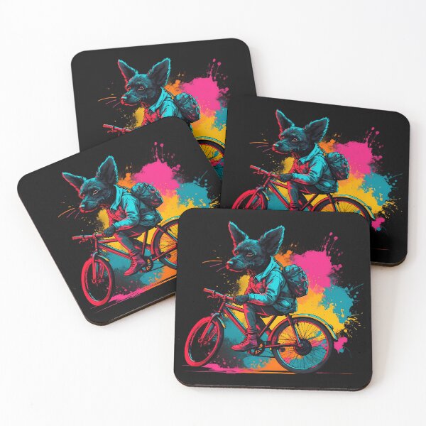 Item preview, Poodle dog on a bike designed and sold by Furrifico.