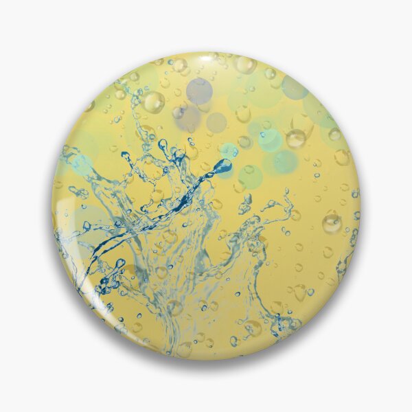 Item preview, Water Splash on Yellow designed and sold by TurquoiseBird.