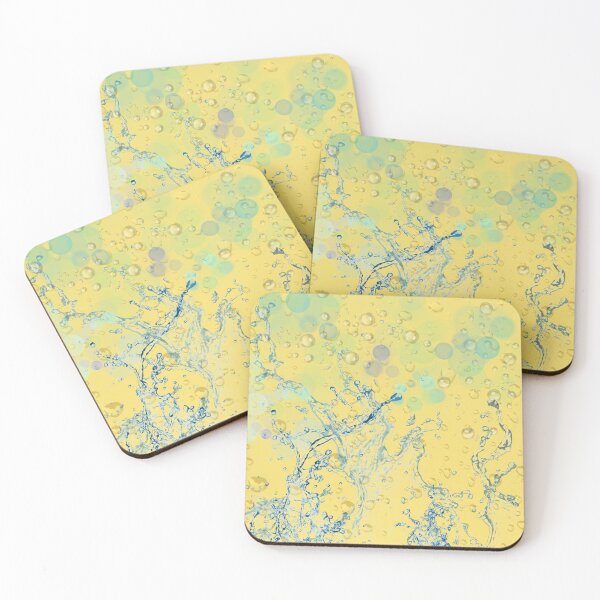 Item preview, Water Splash on Yellow designed and sold by TurquoiseBird.