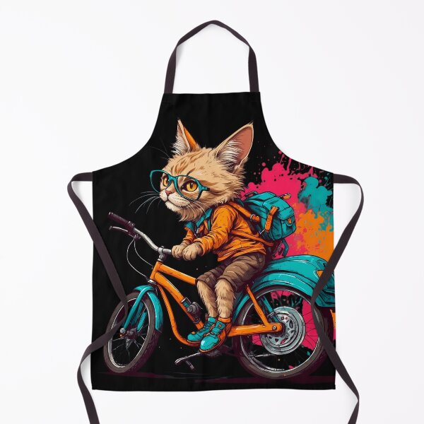 Item preview, Siberian cat on a bike designed and sold by Furrifico.