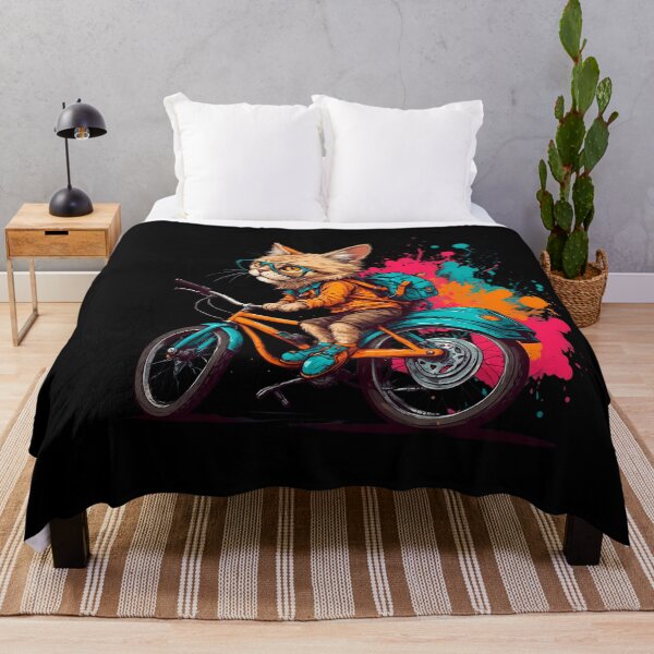 Item preview, Siberian cat on a bike designed and sold by Furrifico.