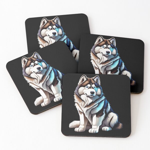 Item preview, Alaskan Malamute Cute Artistic Cartoon Illustration designed and sold by taiche.