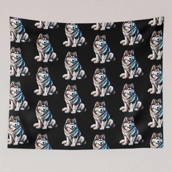 Item preview, Alaskan Malamute Cute Artistic Cartoon Illustration designed and sold by taiche.