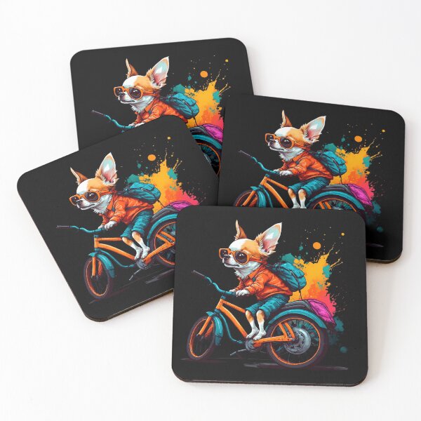 Item preview, Chihuahua dog on a bike designed and sold by Furrifico.