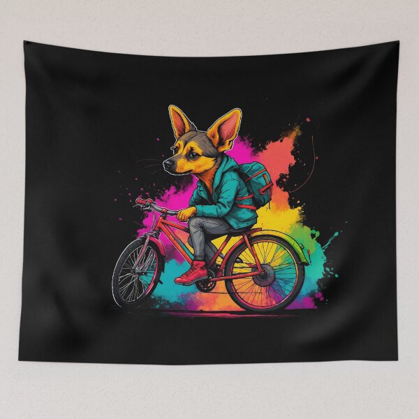 Item preview, German Sheppard dog on a bike designed and sold by Furrifico.