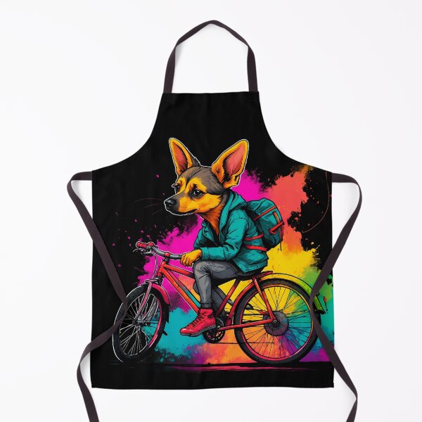 Item preview, German Sheppard dog on a bike designed and sold by Furrifico.