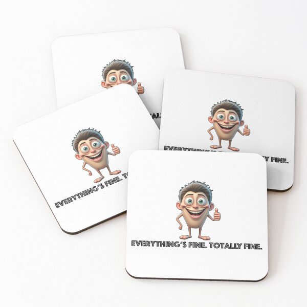 Item preview, Everything's Fine designed and sold by Stone Foot Fish.