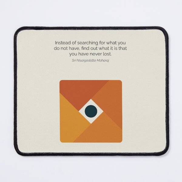 Item preview, Nisargadatta Maharaj Never Lost Philosophy Hinduism Quote Artwork designed and sold by kakarikihill.