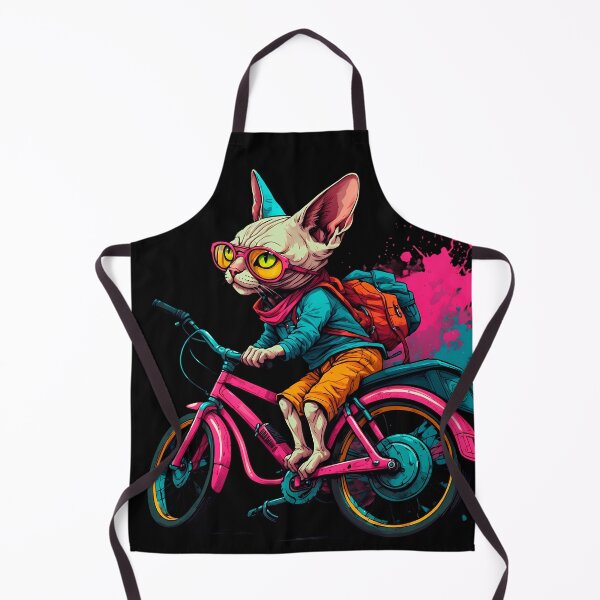 Item preview, Sphynx cat on a bike designed and sold by Furrifico.
