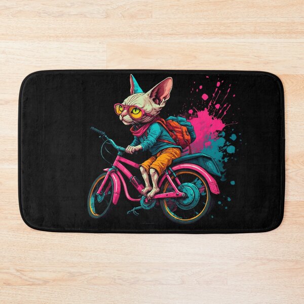 Item preview, Sphynx cat on a bike designed and sold by Furrifico.