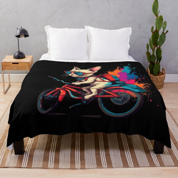 Item preview, American shorthair cat on a bike designed and sold by Furrifico.