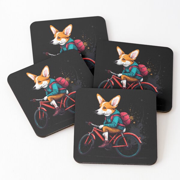 Item preview, Corgi dog on a bike designed and sold by Furrifico.