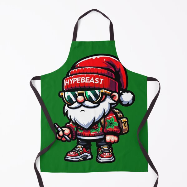 Artikelvorschau, HypeBeast Santa auf grünem Streetwear-Hintergrund entworfen und verkauft von Andrew Frelas.