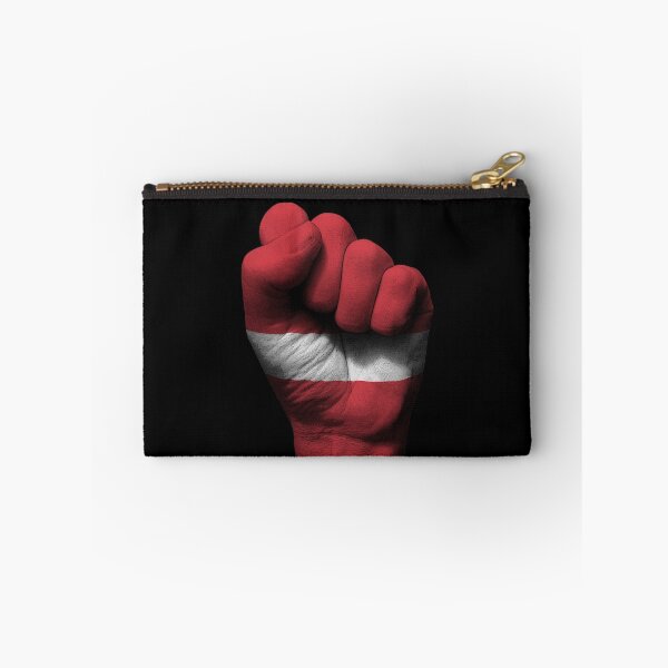 Item preview, Flag of Latvia on a Raised Clenched Fist  designed and sold by JeffBartels.