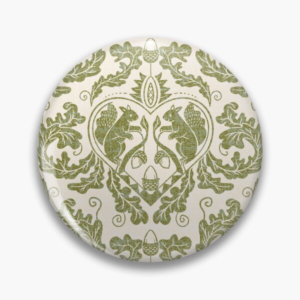 Item preview, Squirrel Medallion in Olive Green designed and sold by Andrea Snuggs.