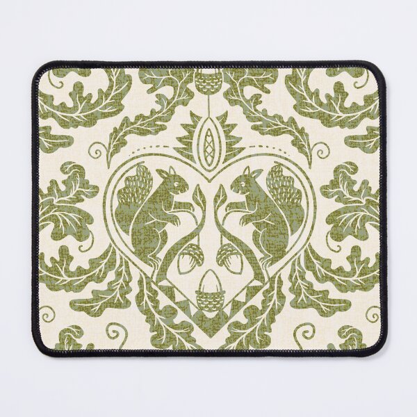 Item preview, Squirrel Medallion in Olive Green designed and sold by Andrea Snuggs.