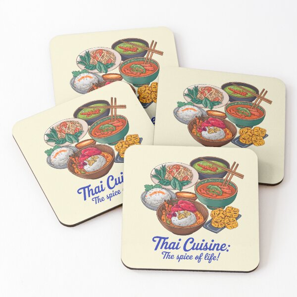 Item preview, Thai Cuisine The Spice Of Life Food Quote designed and sold by TheArtOfPat.