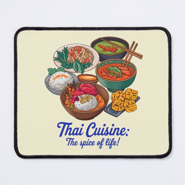 Item preview, Thai Cuisine The Spice Of Life Food Quote designed and sold by TheArtOfPat.