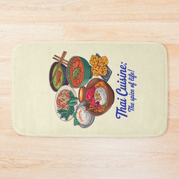 Item preview, Thai Cuisine The Spice Of Life Food Quote designed and sold by TheArtOfPat.