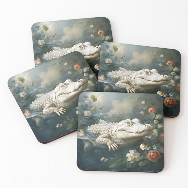 Item preview, White Alligator Rococo Painting designed and sold by vwcallais.