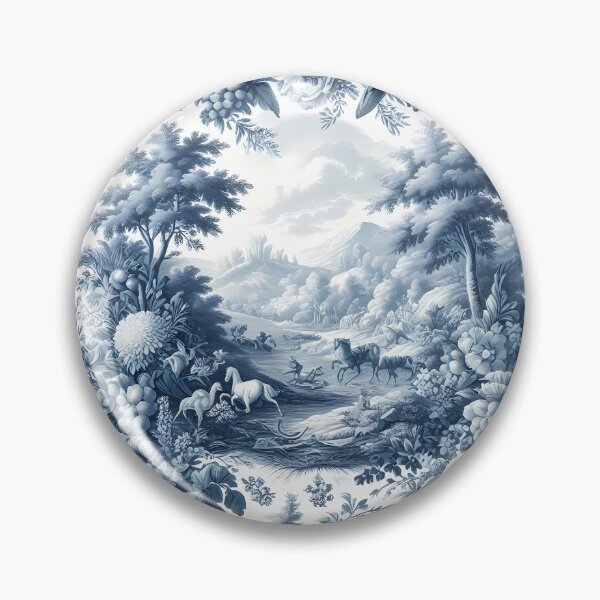Item preview, Blue and White Toile Patter designed and sold by ecupirate99.