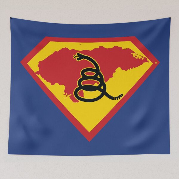 Item preview, HONDURAS - Freedom Is The Superpower - Modern Gadsden Snake Flag - Dont Tread On Me SUPERHERO design designed and sold by pelagio.