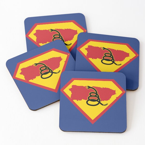 Item preview, PUERTO RICO - Freedom Is The Superpower - Modern Gadsden Snake Flag - Dont Tread On Me SUPERHERO design designed and sold by pelagio.