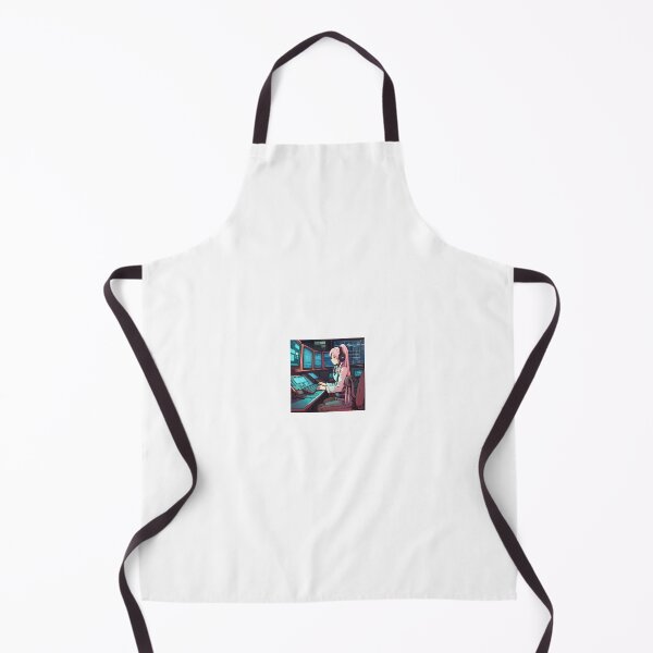 Item preview, Female hacker in cyberpunk inspired setting designed and sold by Cyberchill.