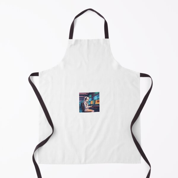 Item preview, Female hacker in cyberpunk inspired setting designed and sold by Cyberchill.
