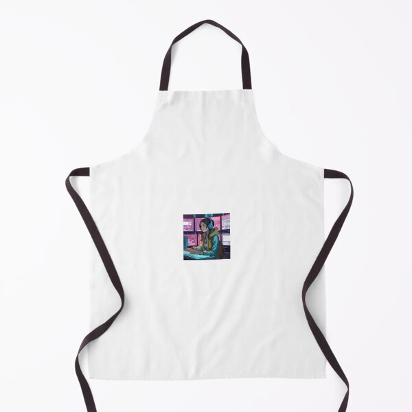Item preview, Female hacker in cyberpunk inspired setting designed and sold by Cyberchill.