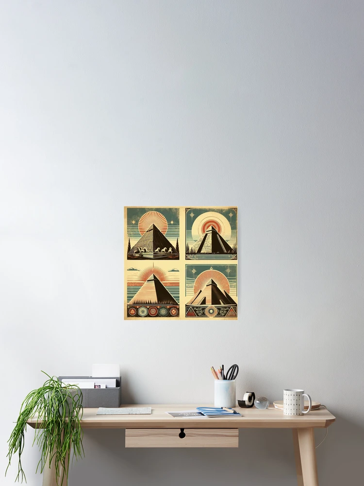 Thumbnail 2 of 3, Poster, Pyramids designed and sold by deepdrinks.
