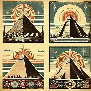 Artwork thumbnail, Pyramids by deepdrinks