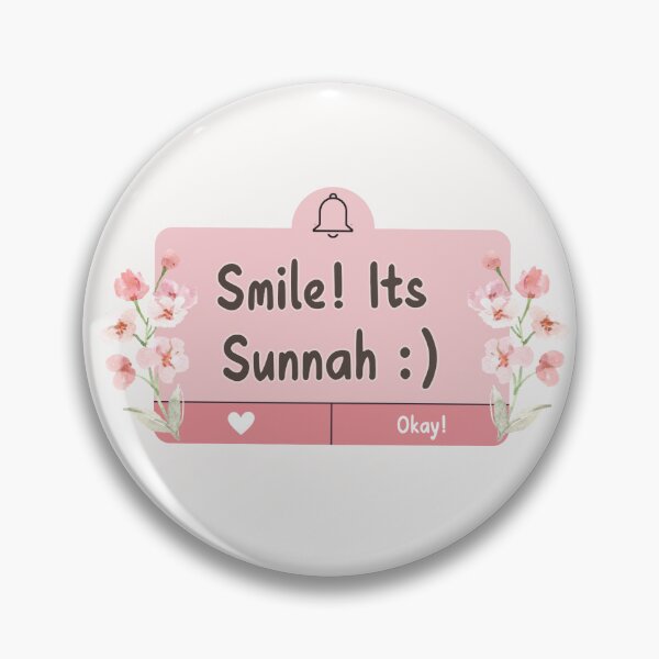 Item preview, Smile, Its sunnah | Islamic reminder designed and sold by Samia Inspired Studio.