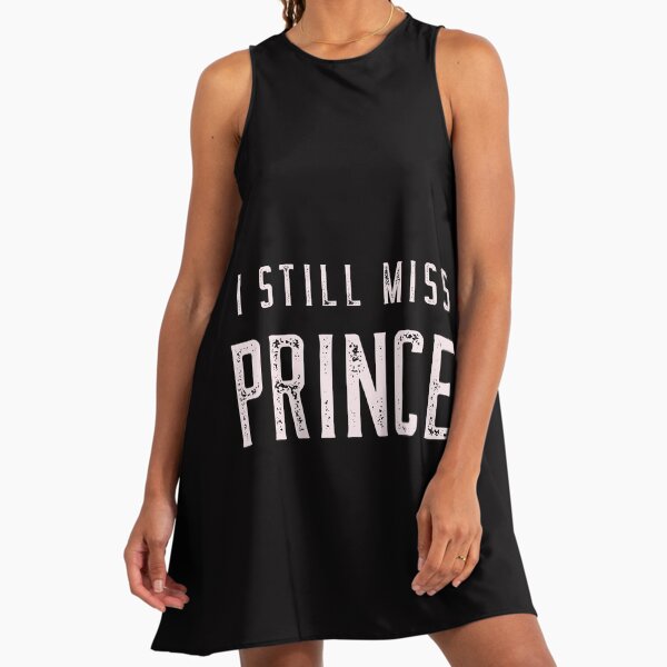 strapless open back dress Prince T-Shirt Purple Rain (Black) main image 1