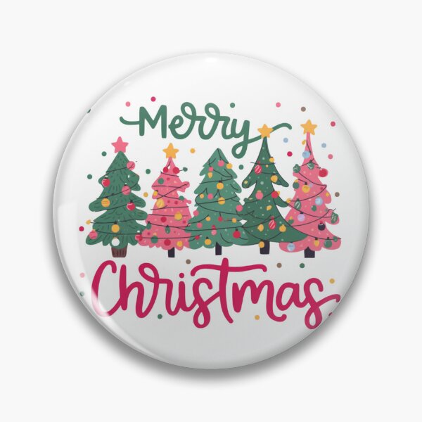 Item preview, Merry Christmas - Christmas Tree - Pink Green designed and sold by vallass.