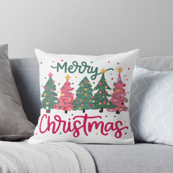 Item preview, Merry Christmas - Christmas Tree - Pink Green designed and sold by vallass.