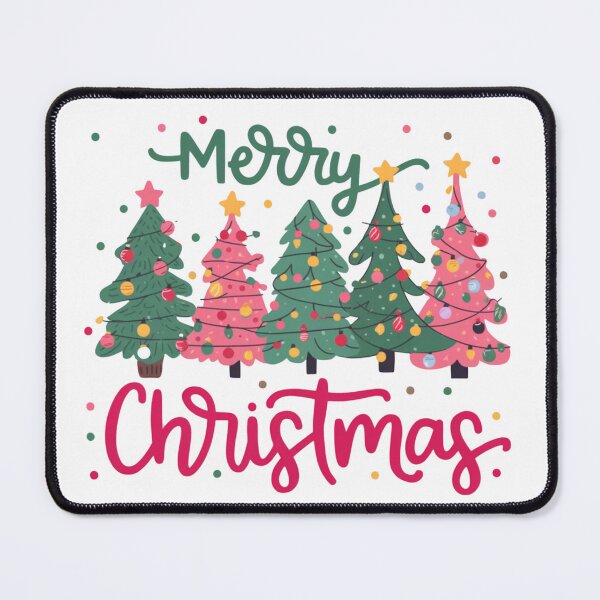 Item preview, Merry Christmas - Christmas Tree - Pink Green designed and sold by vallass.