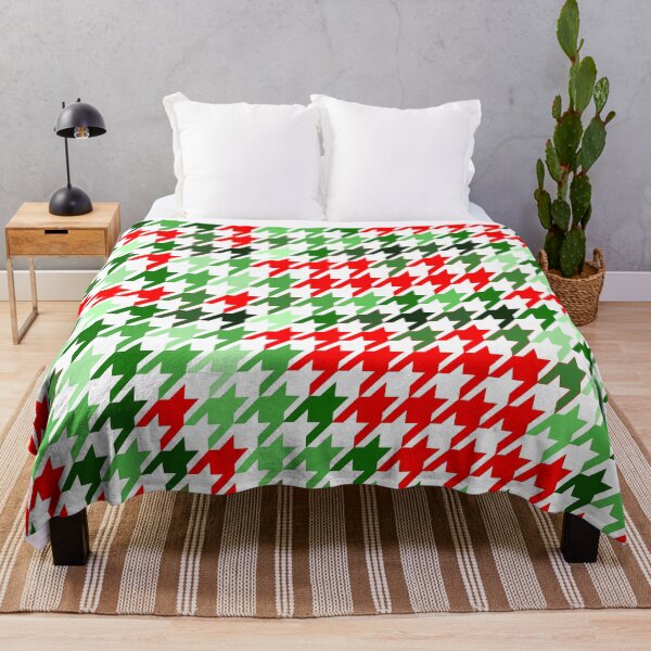 Item preview, Christmas Candy Red White and Green Houndstooth Pattern  designed and sold by Sharon Schwalbe.