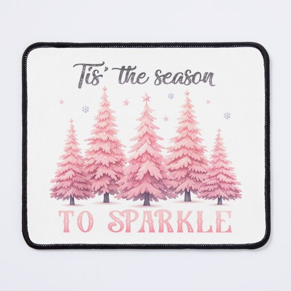 Item preview, Merry Christmas - Pink Christmas Tree - Winter season designed and sold by vallass.