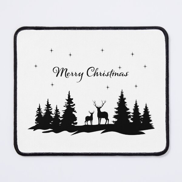 Item preview, Christmas Scene with Deer designed and sold by MagnoliaLake.