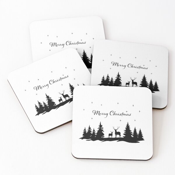 Item preview, Christmas Scene with Deer designed and sold by MagnoliaLake.