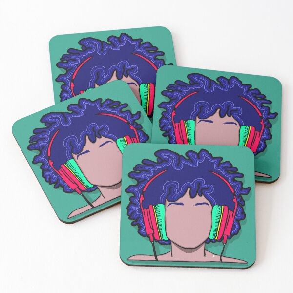 Item preview, Electric Vibes: Headphones and Waves designed and sold by HAFDesigns.
