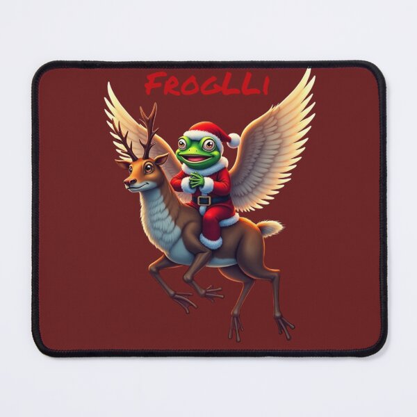 Aperçu de l'œuvre Joyeux Noël Père Noël grenouille créée et vendue par FrogLLi.