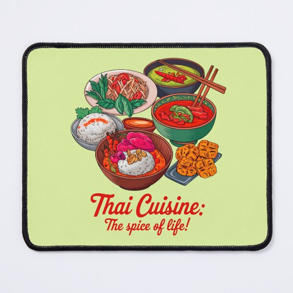 Item preview, Thai Cuisine The Spice Of Life Food Quote designed and sold by TheArtOfPat.