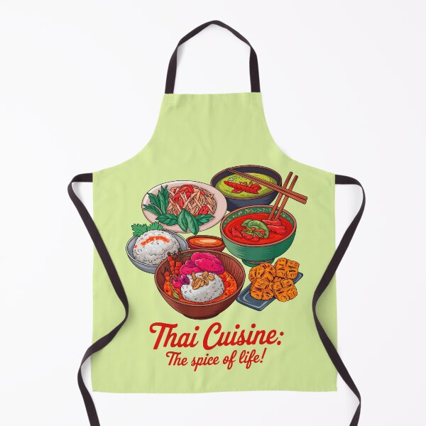 Item preview, Thai Cuisine The Spice Of Life Food Quote designed and sold by TheArtOfPat.