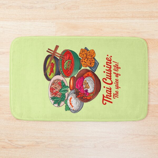 Item preview, Thai Cuisine The Spice Of Life Food Quote designed and sold by TheArtOfPat.