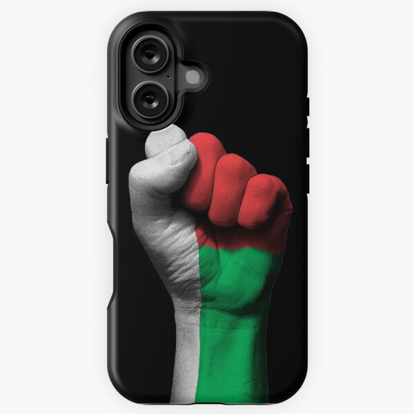Item preview, Flag of Madagascar on a Raised Clenched Fist  designed and sold by JeffBartels.